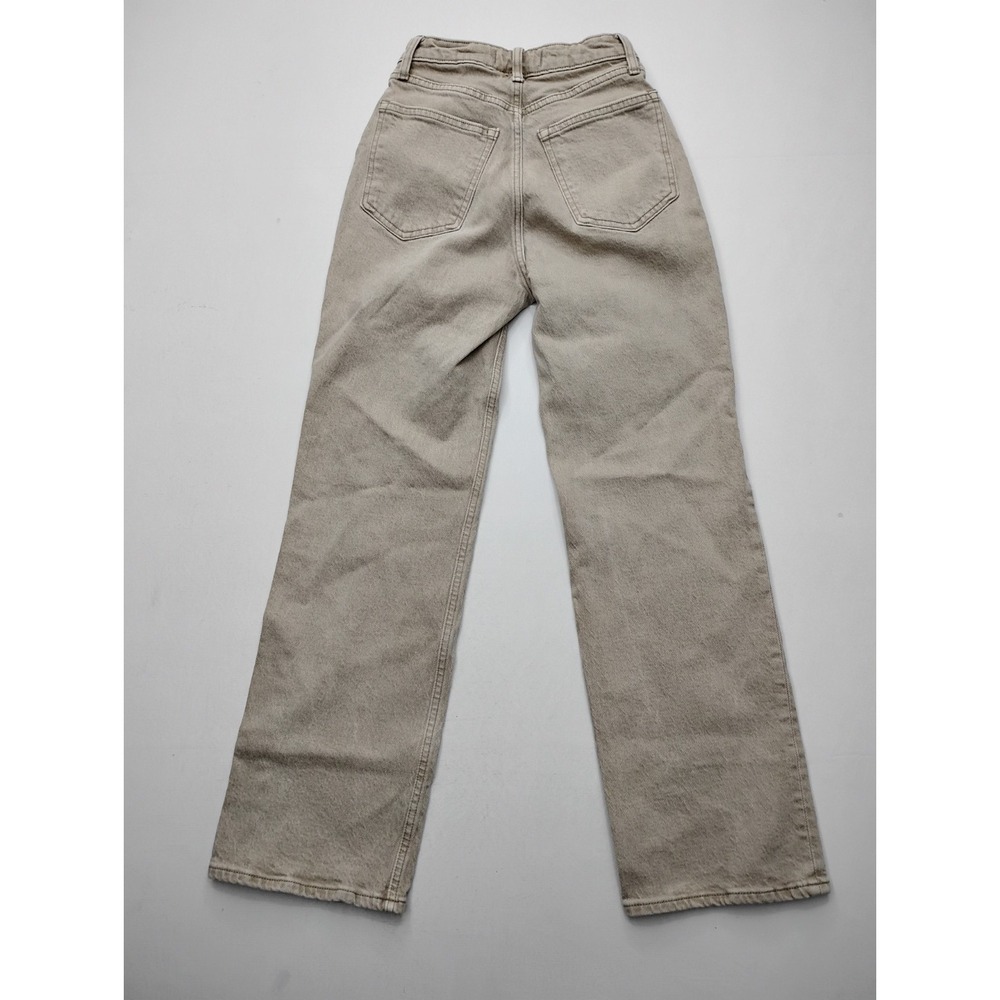 Abercrombie & Fitch '90s Relaxed High Rise‎ Curve Love Beige Denim Womens 00